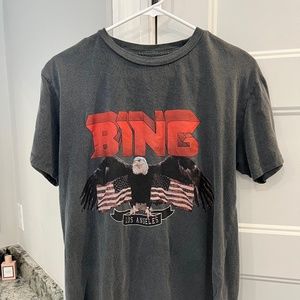 Anine Bing Vintage-Look Bing Tee